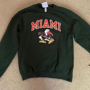 University of Miami crewneck sweatshirt